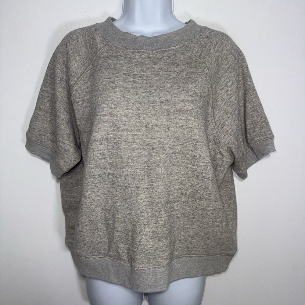 Entireworld Gray Type A, Version 4 Short Sleeve Sweatshirt Women Medium Cotton